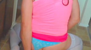 Crossdresser Rides BBC and Cums Hard