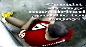 HandJob Fun Outside: Amateur Man Cums Hard!