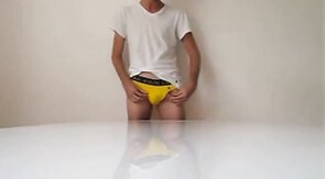 Big-Cock Twink Jerks on Webcam