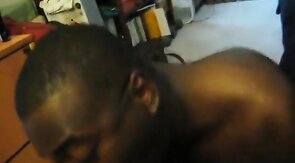 Verbal Ginger Master Gets BDSM Blowjob from Black Sub