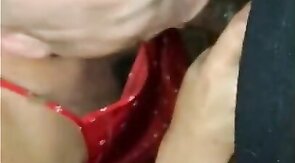 Black Cock Blowjob - Amateur Crossdresser Daddy Swallows 2 Thick Loads