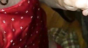 Black Cock Blowjob - Amateur Crossdresser Daddy Swallows 2 Thick Loads