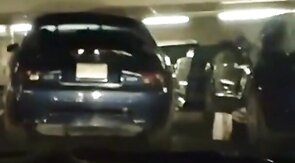 Big-Cocked Man Strokes in Car While Watching Porn