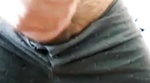 Fat Bear Jacks Off During a Massage