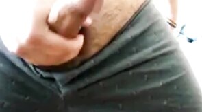 Fat Bear Jacks Off During a Massage