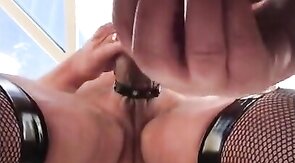 Crossdresser Bobbi's Blowjob at Work