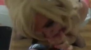 Crossdresser Cock Sucking Fun