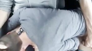 Big Cock Blowjob in the Car at a Public Park