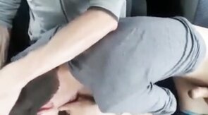 Big Cock Blowjob in the Car at a Public Park