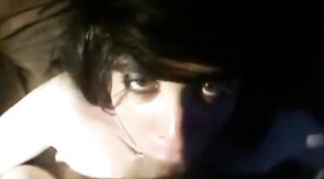 Big-cock Daddy Gets a Deep Blowjob from Amateur Crossdresser