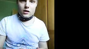 Anal Chastity: Ass-to-Mouth BDSM with a Twink Amateur