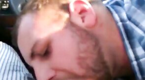 Big Cock Blowjob in a Car on a Rooftop Parking Garage