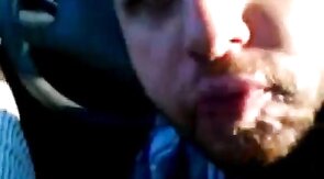 Big Cock Blowjob in a Car on a Rooftop Parking Garage