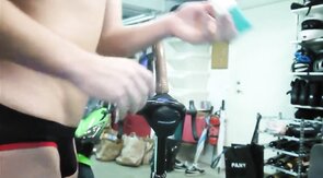 Swedish Stud Toys His Hole On Webcam