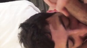 Daddy Feeds His Load to Hungry Twink Cumslut