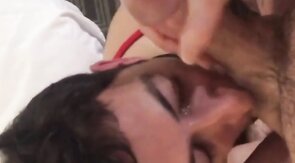 Daddy Feeds His Load to Hungry Twink Cumslut