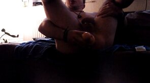 Twink Plays with Dildo on Webcam