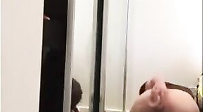 Asian Crossdresser Plays with Sex Toy