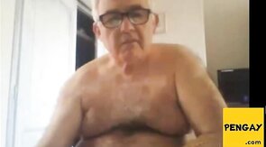 Grandpa Strokes His Meat