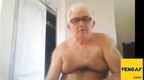Grandpa Strokes His Meat