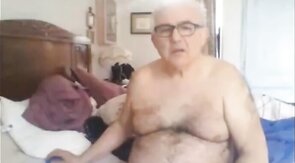 Grandpa Strokes His Meat