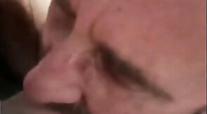 Daddy's Blowjob Practice with Amateur Bear Couple