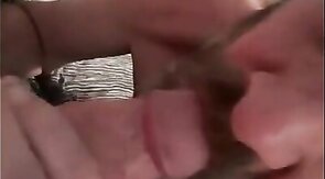 Daddy's Blowjob Practice with Amateur Bear Couple