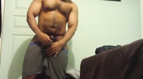Black Cub Masturbating Solo
