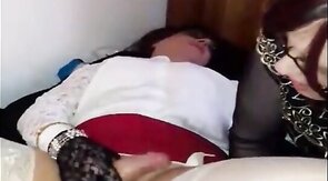 Two Sissies Playing - Amateur Blowjob and Handjob