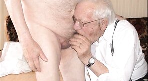 Amateur Video: Older Gay Man in Suspenders