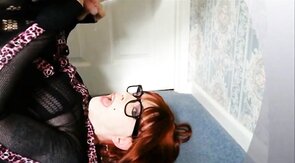 Big-Cock Crossdresser Swallows Load After Masturbating