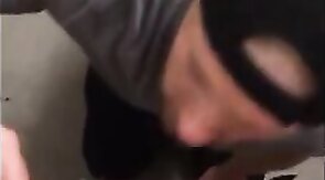 Verbal Daddy Gets a Blowjob on the Stairway