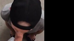 Verbal Daddy Gets a Blowjob on the Stairway