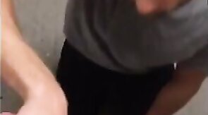 Verbal Daddy Gets a Blowjob on the Stairway