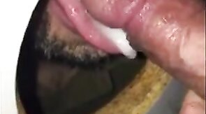 Big Cock Blowjob at GH: Shooting on Cocksucker's Tongue