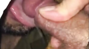 Big Cock Blowjob at GH: Shooting on Cocksucker's Tongue