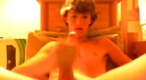 Hot Twink in Sexy Undies Strokes it on Webcam!