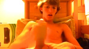 Hot Twink in Sexy Undies Strokes it on Webcam!