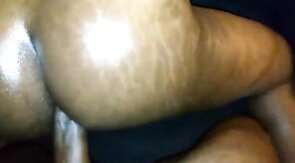 Thick Black Bareback Amateur Takes Big Cock