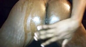 Thick Black Bareback Amateur Takes Big Cock