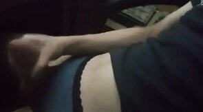 Sissy twink cums hard while wearing panties