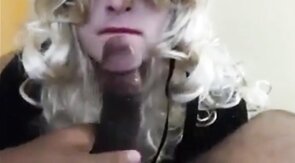 Sissy Takes Black Cock - Interracial Amateur Blowjob