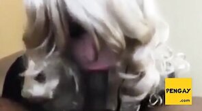 Sissy Takes Black Cock - Interracial Amateur Blowjob