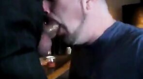 Amateur Daddy Swallows Big Cock in Suit