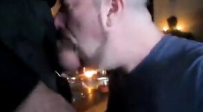 Amateur Daddy Swallows Big Cock in Suit