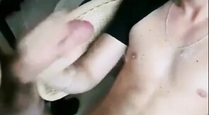 Big-Cock Handjob Twinks Stroke Each Other's Huge Cocks