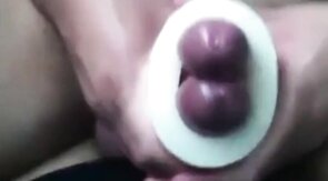 Twinks Playing with a Cock Sleeve and Cumming Hard