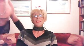 Clothed Crossdressers Suck Each Other Off