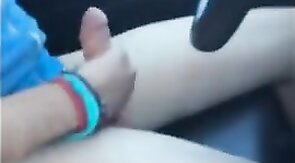 Wanking and Cumming with a Buddy in the Car