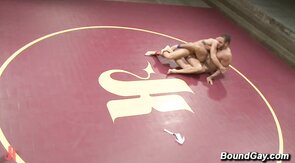Muscle Hunk vs Beefy Wrestler Gay Sex